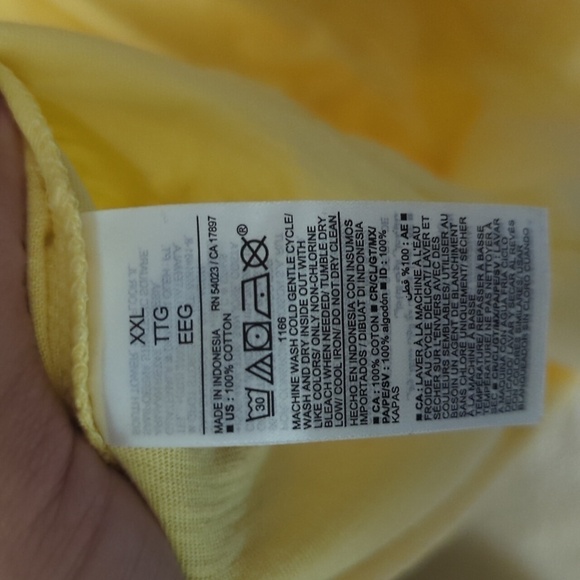 New with Tags Old Navy Maternity Yellow Tiered Maxi Dress Size XXL - Picture 7 of 7